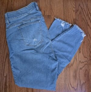 Torrid Bombshell Skinny Jeans – Size 16R – Light Wash – Premium Stretch with Raw